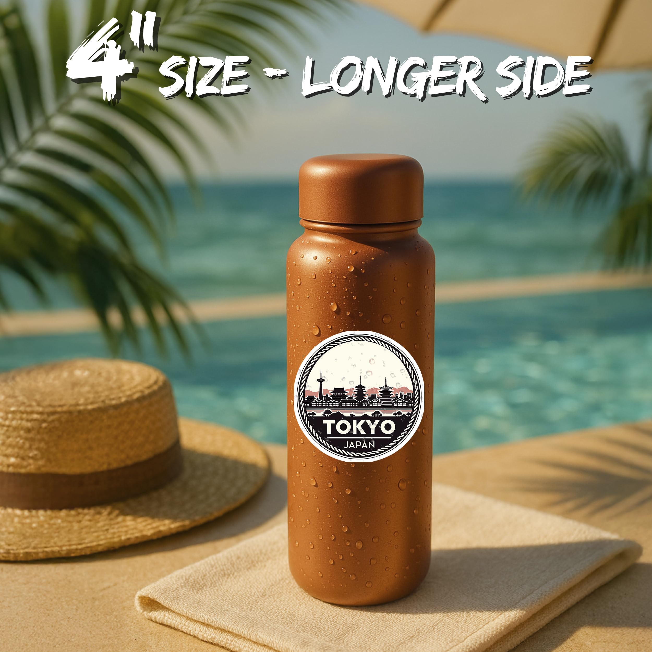 Amazon.com: 東京日本貼紙4 英吋(約10.8 公分)城市旅遊紀念品